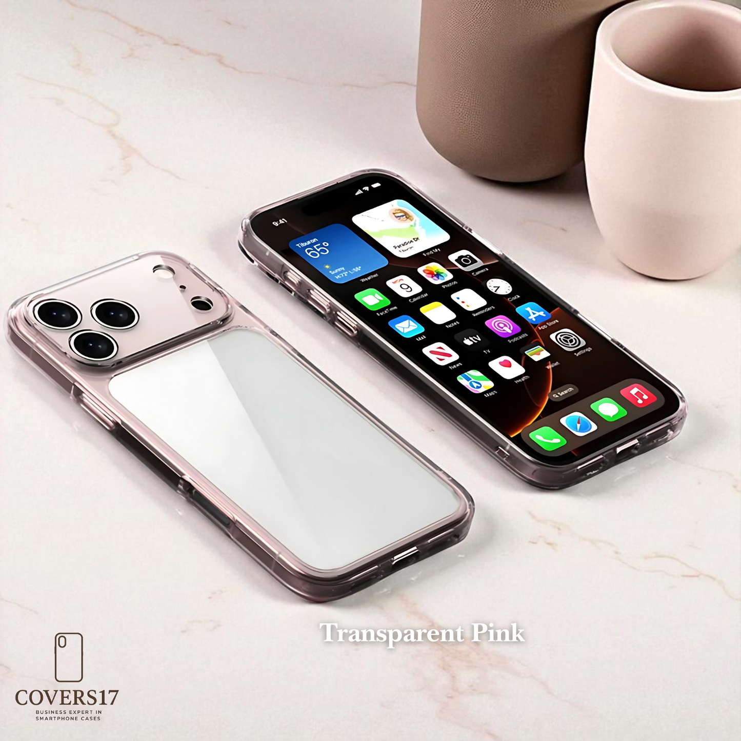 Clear Shockproof TPU Case for Iphone 17