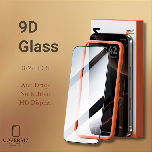 9D Glass Screen Protector for Iphone 17, Iphone 16
