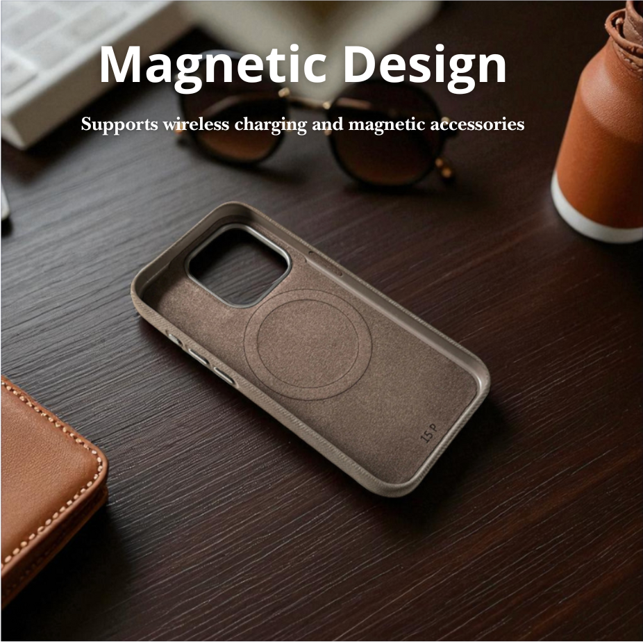 Premium Microfiber Leather MagSafe for Iphone 17, Iphone 16