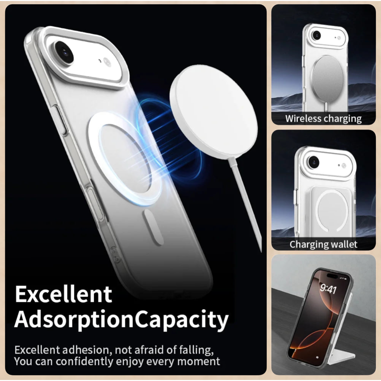 Matte Clear Case for Iphone 17, Iphone 16, Iphone 15