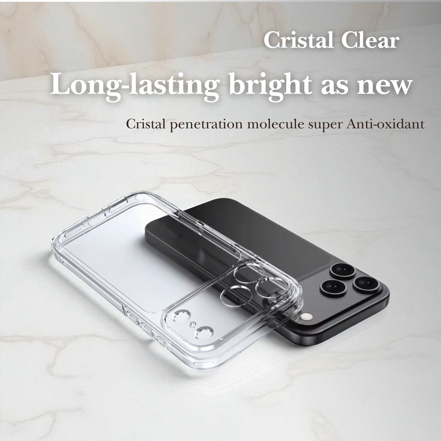 Clear Shockproof TPU Case for Iphone 17