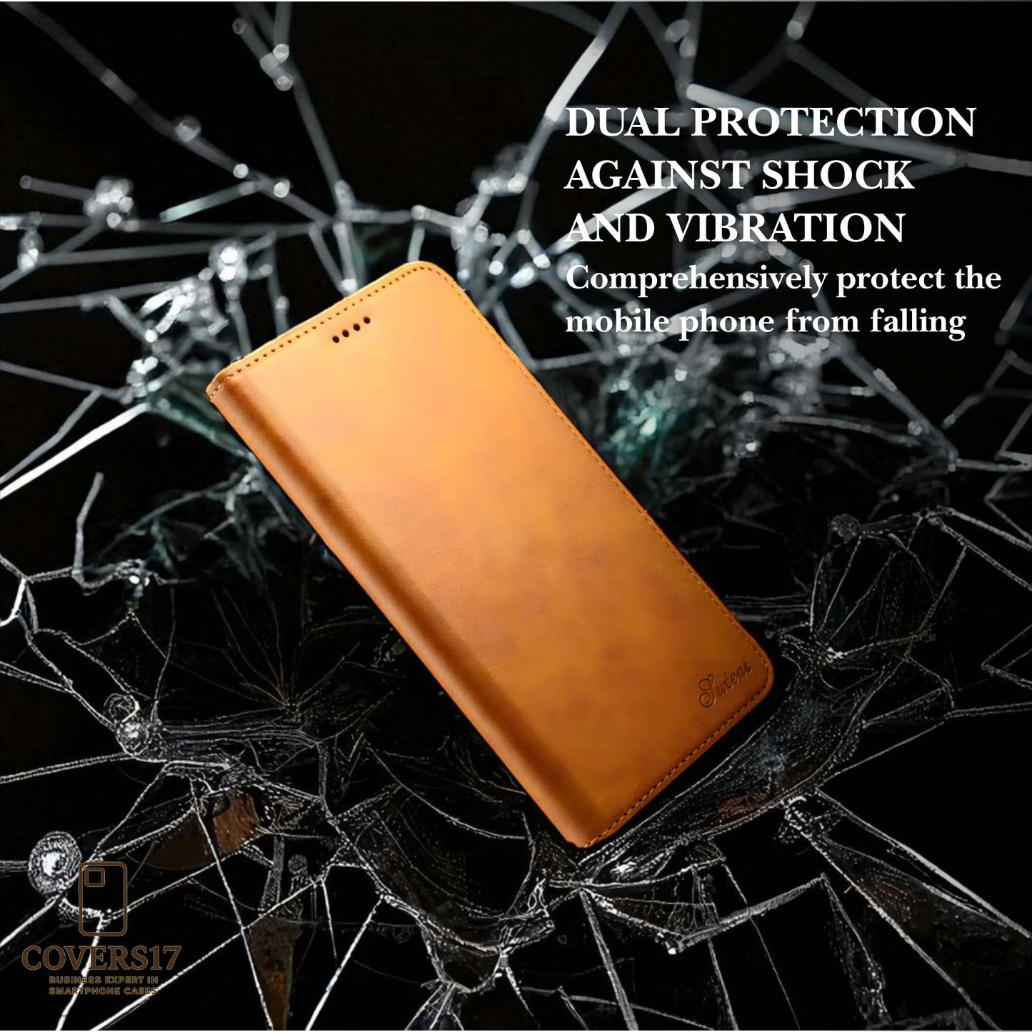 Luxury Leather Wallet Phone Case for Iphone 17