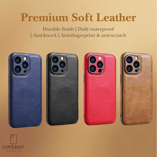 Premium Leather Case for Iphone 17, Iphone 16