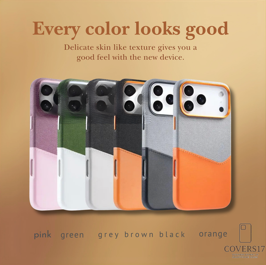 Coloured Leather Case for Iphone 17, Iphone 16