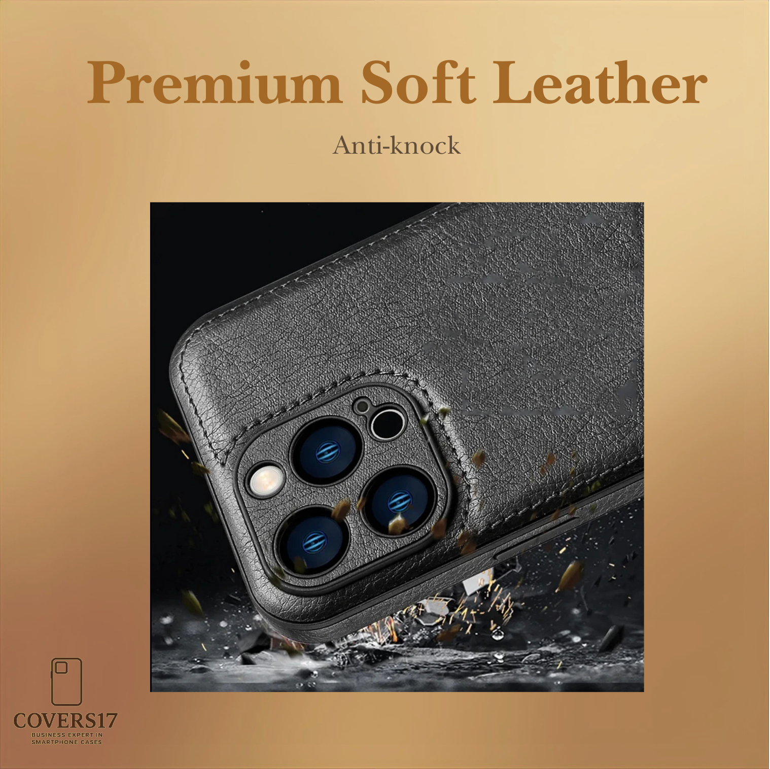 Premium Leather Case for Iphone 17, Iphone 16