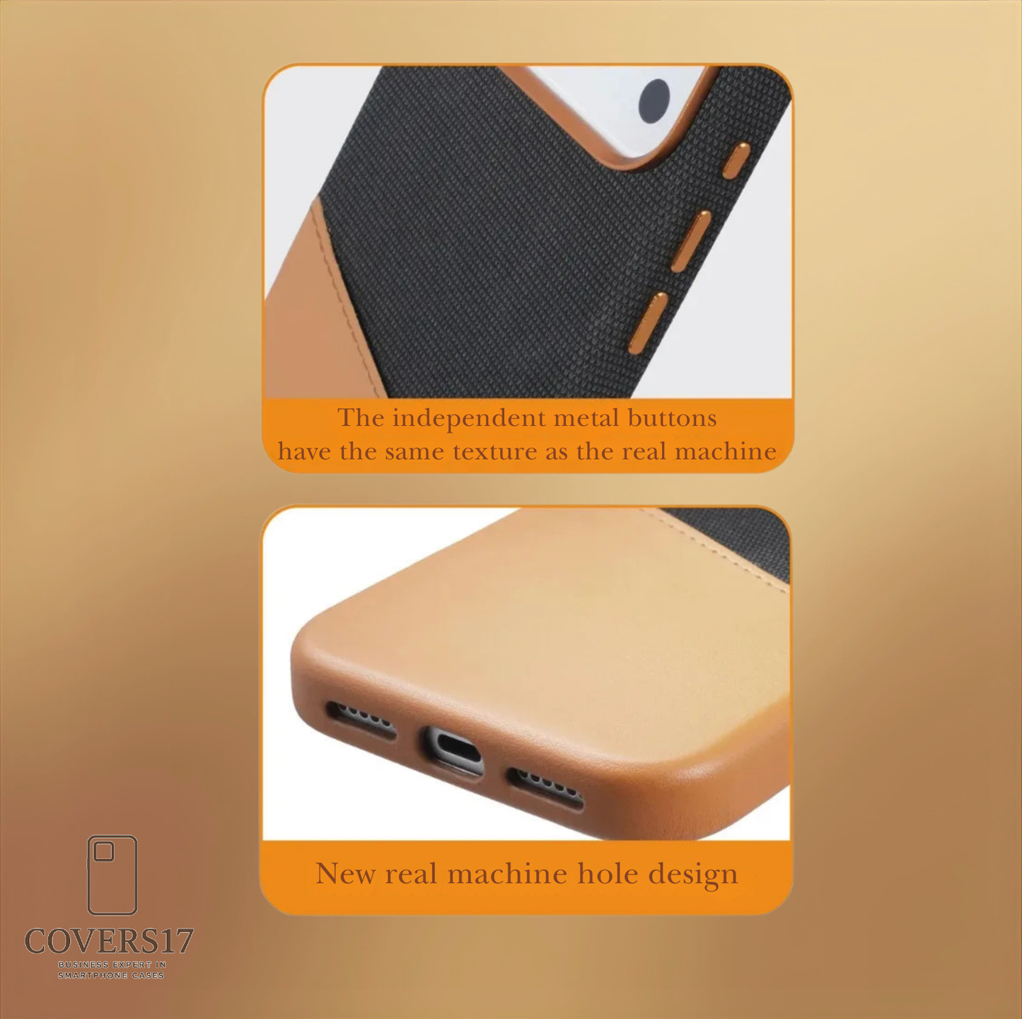 Coloured Leather Case for Iphone 17, Iphone 16