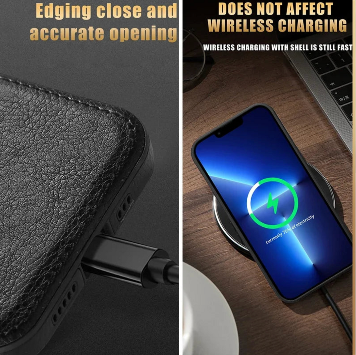 Premium Leather Case for Iphone 17, Iphone 16