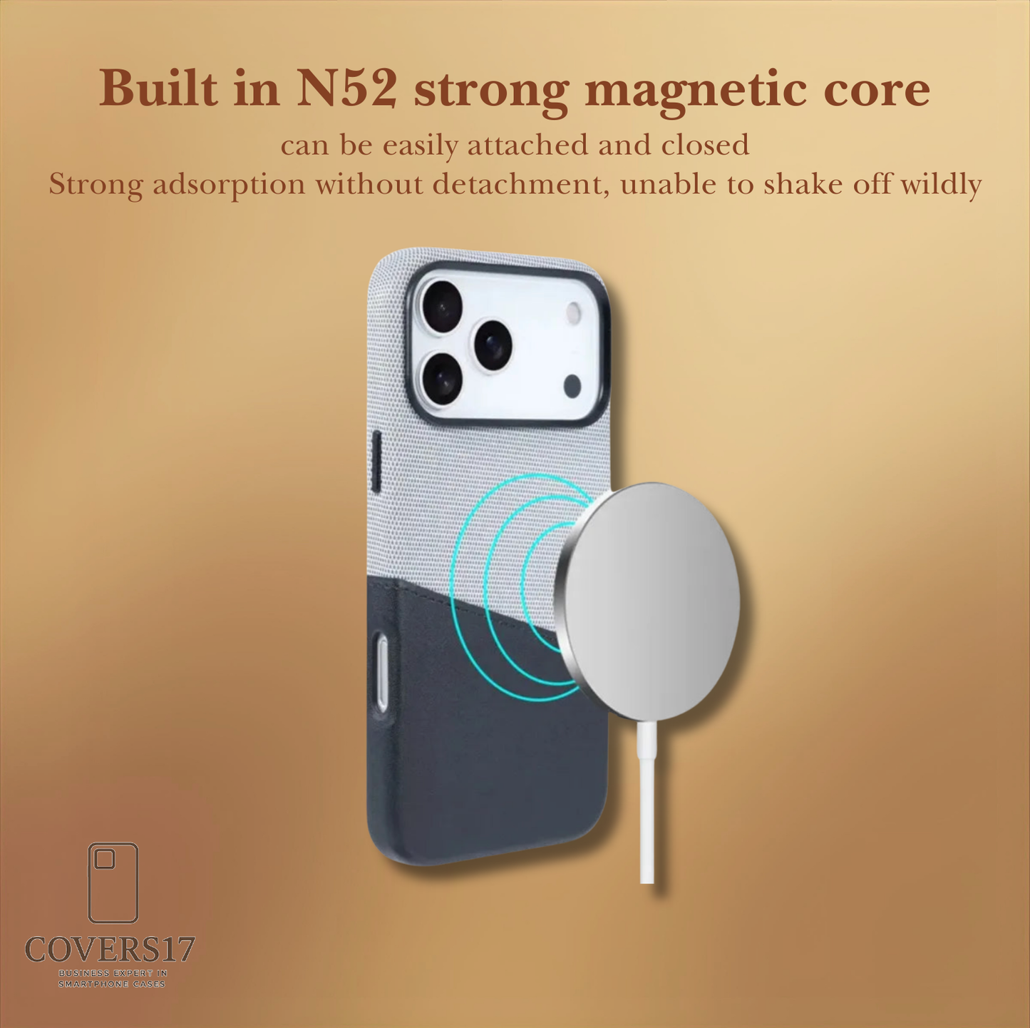 Coloured Leather Case for Iphone 17, Iphone 16