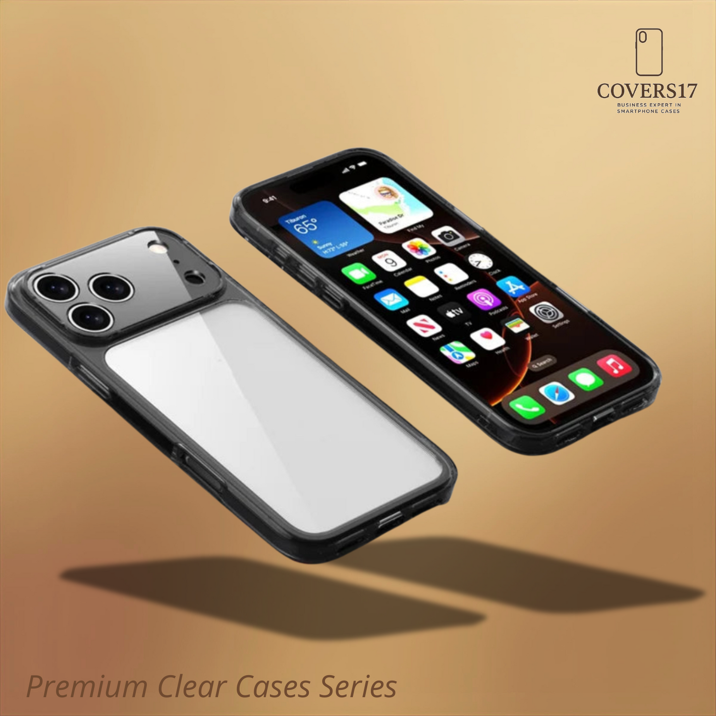 Clear Shockproof TPU Case for Iphone 17