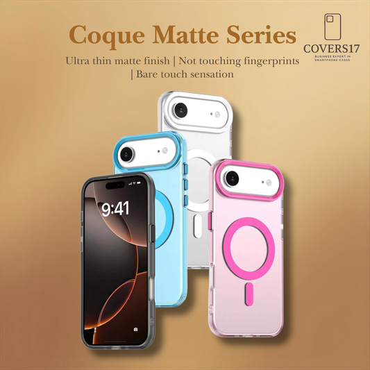 Matte Clear Case for Iphone 17, Iphone 16, Iphone 15