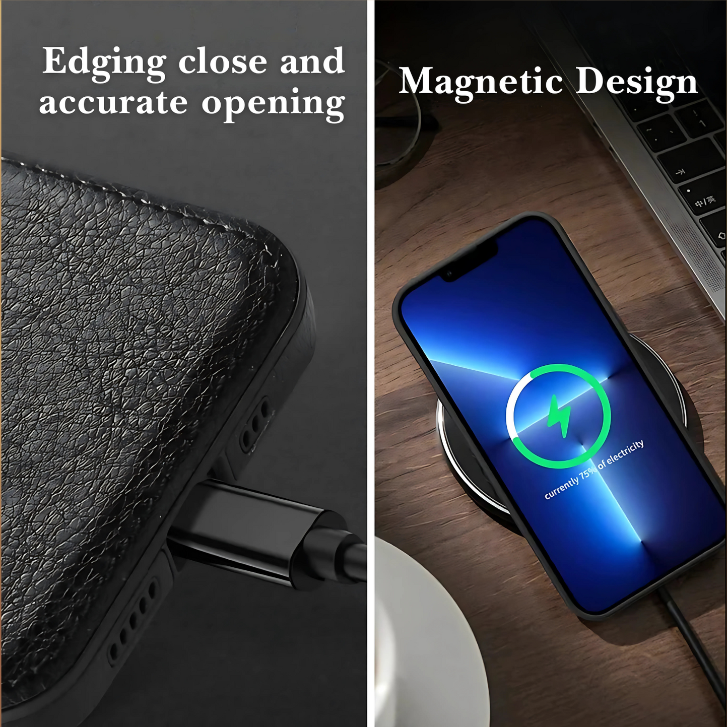 Premium Soft Leather Case for iPhone 17, Iphone 16