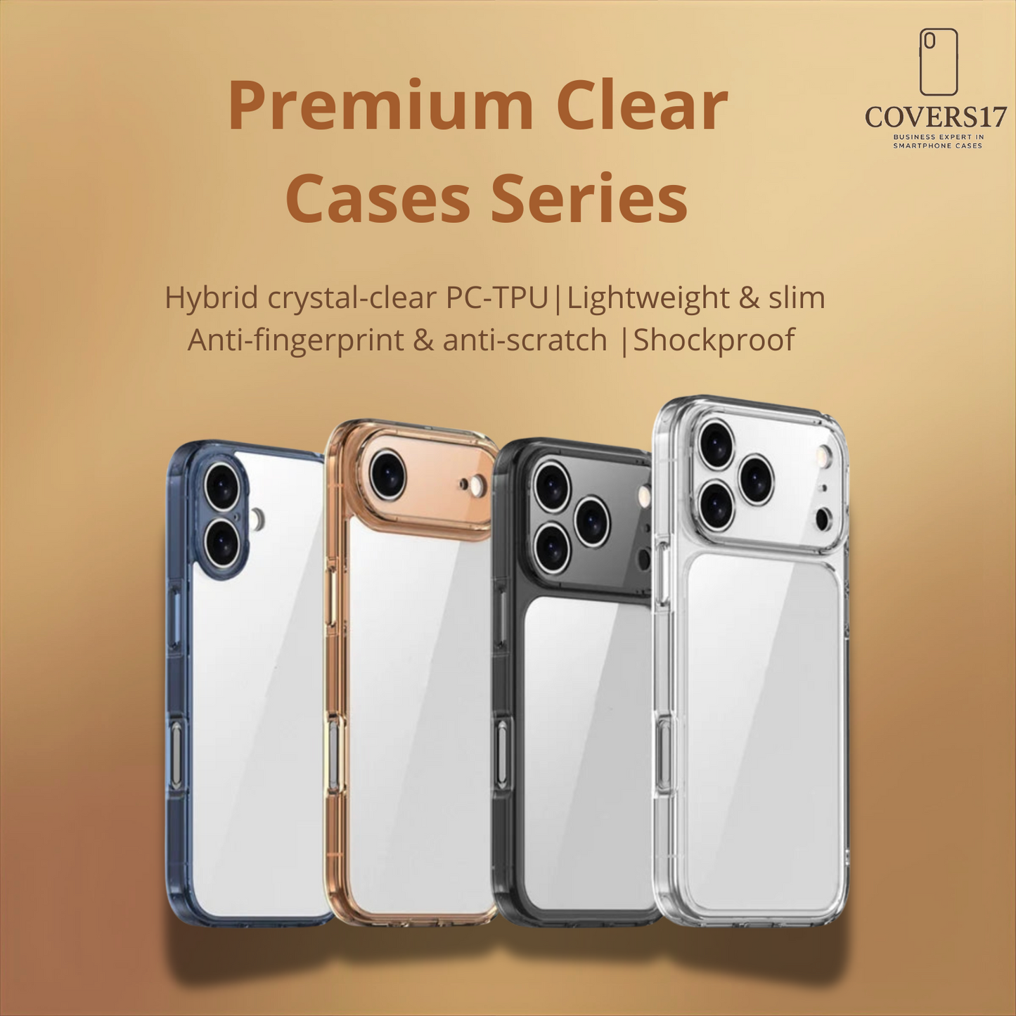Premium Clear Case for Iphone 17