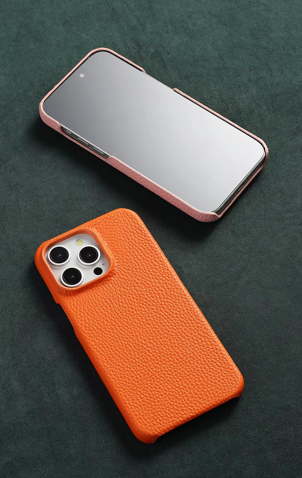 Luxury Natural Cowhide Leather Magnetic Case